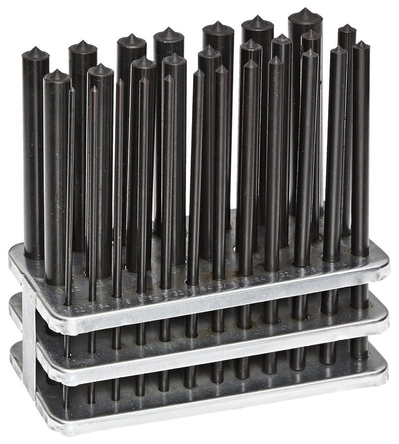 Fowler 52-482-028-0 Steel Transfer Punch Set with Index Stand, 28 Piece - Image 1